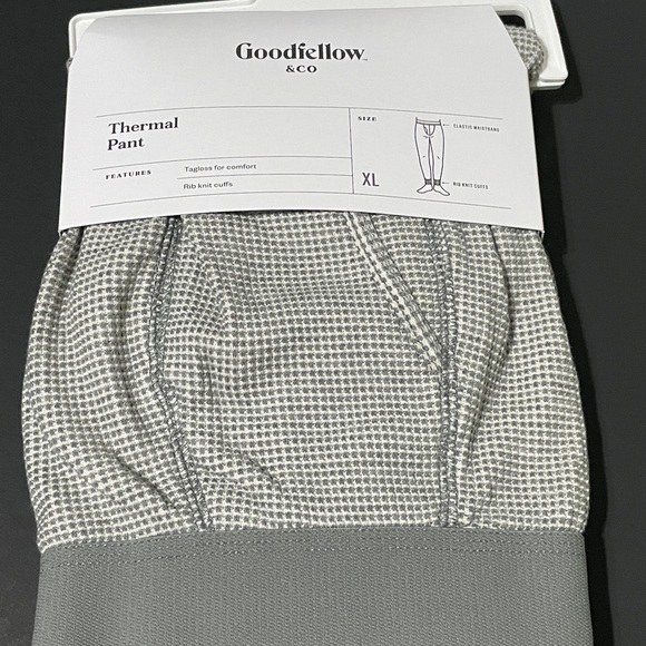 NWT Goodfellow & Co Thermal Pants Heather Gray XL #L15 - Picture 4 of 7